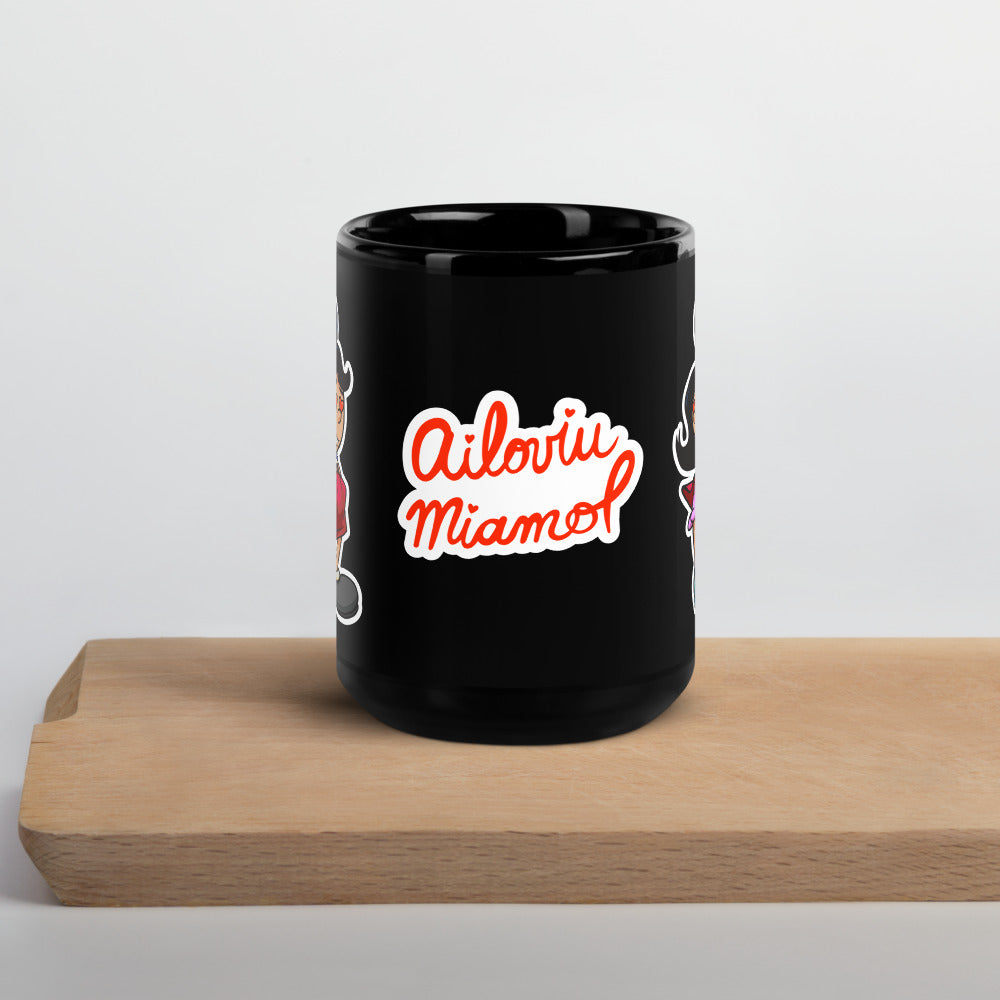 Taza negra Ailoviu Miamol